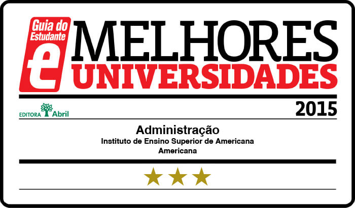 Curso de  Administra&ccedil;&atilde;o da Faculdade IESA &eacute; Estrelado em 2015 e permanecemos desde 2011  entre os melhores do pa&iacute;s