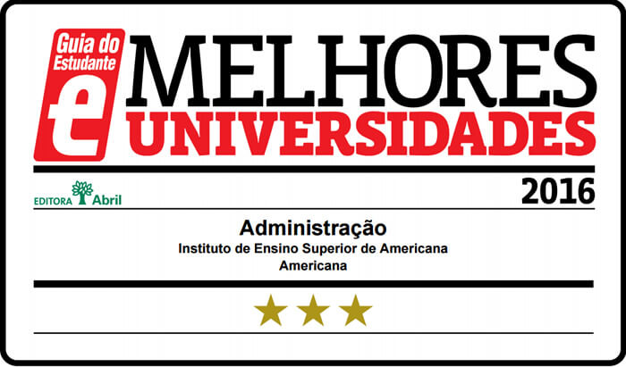 Curso de  Administra&ccedil;&atilde;o da Faculdade IESA &eacute; Estrelado em 2015 e permanecemos desde 2011  entre os melhores do pa&iacute;s